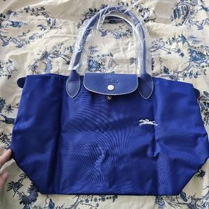 Longchamp Pliage Medium w long handles